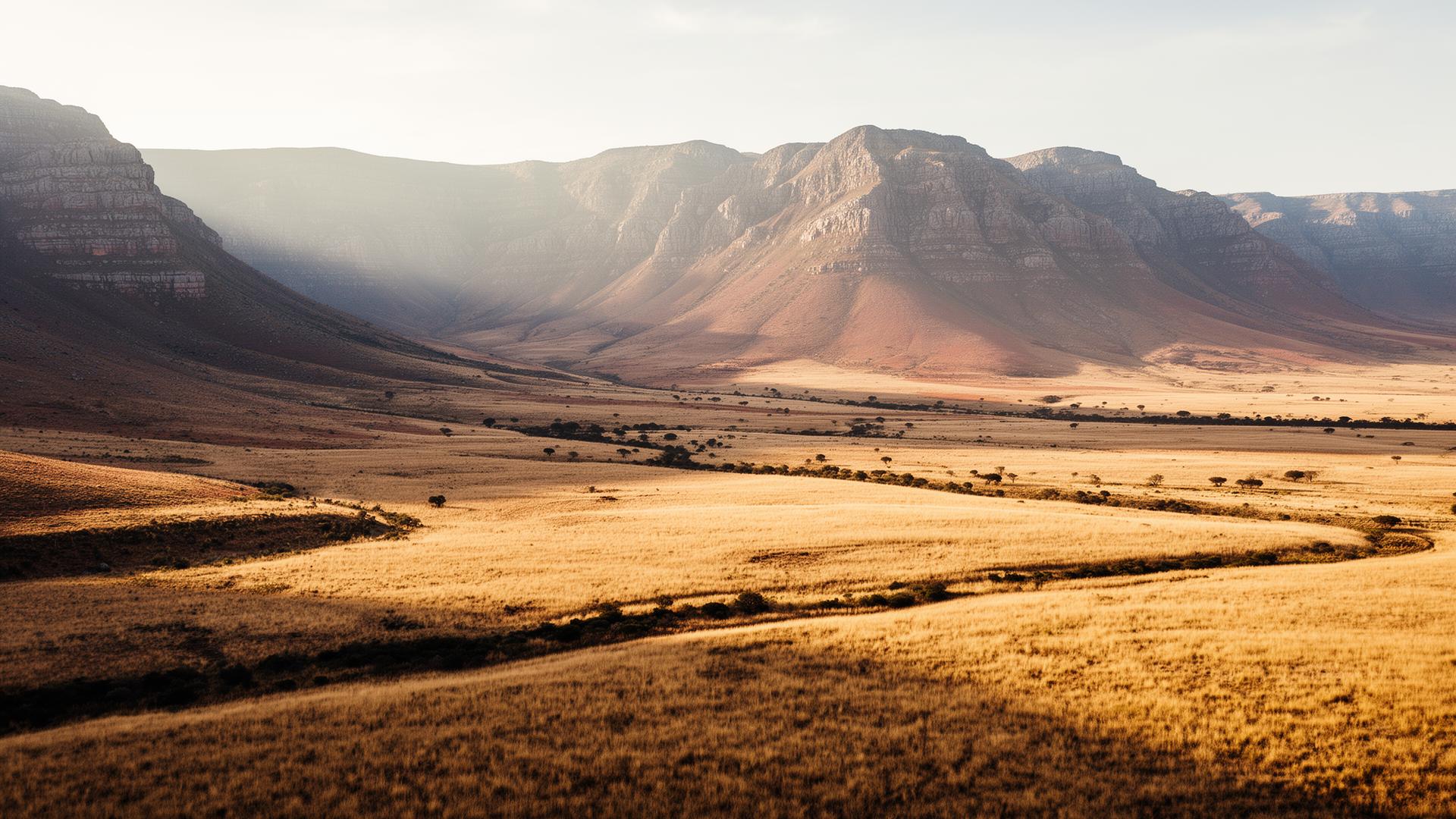 The Karoo landscape near Montagu, South Africa
